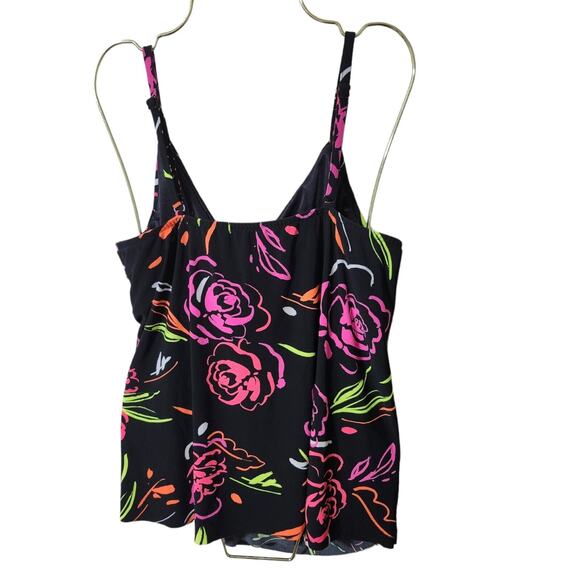 Magicsuit Women's 16W Neon Nature Carma Wrap Tankini Top - Picture 6 of 9